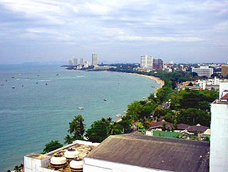 View of Pattaya Bay (Ao Pattaya) from Soi 12